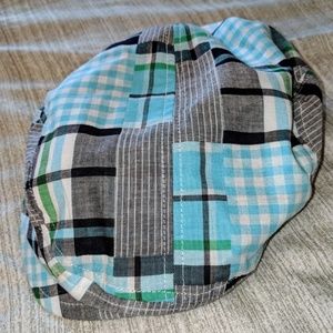 Crazy 8 Blue/Green Plaid Fedora Hat